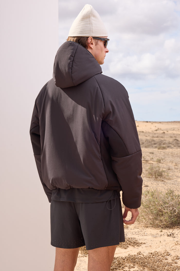 INSULATED WARM UP JACKET - BLACK