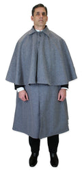 Wool Inverness Cape - Gray