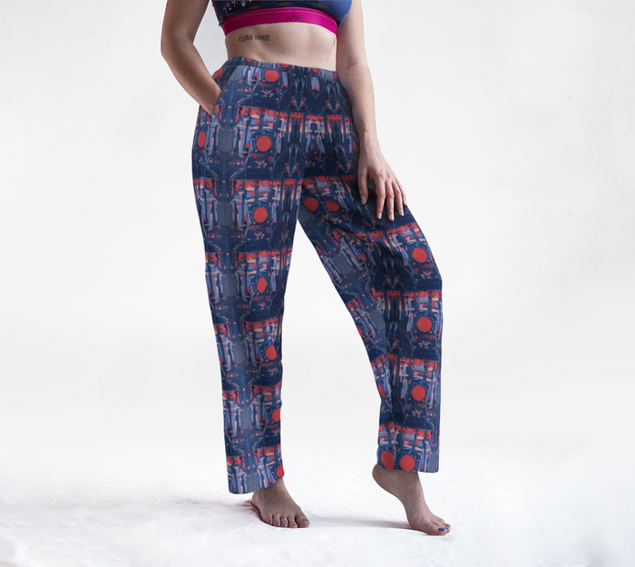 "Joy" Lounge Pants  (Blue, Pink)