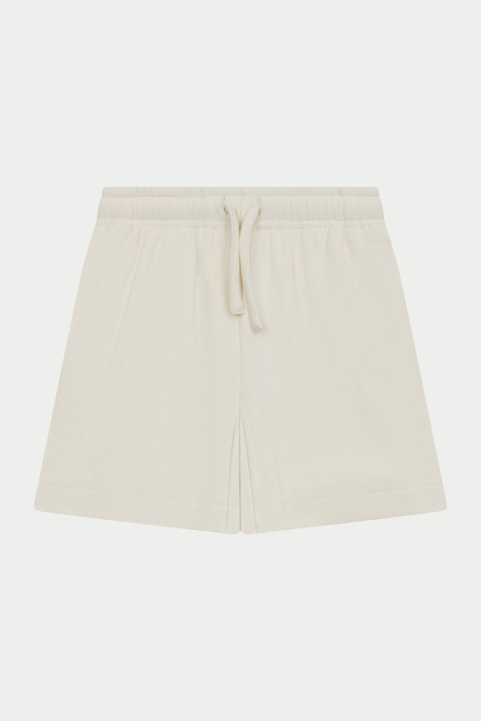 JUNIOR RIBBED SHORTS - STONE