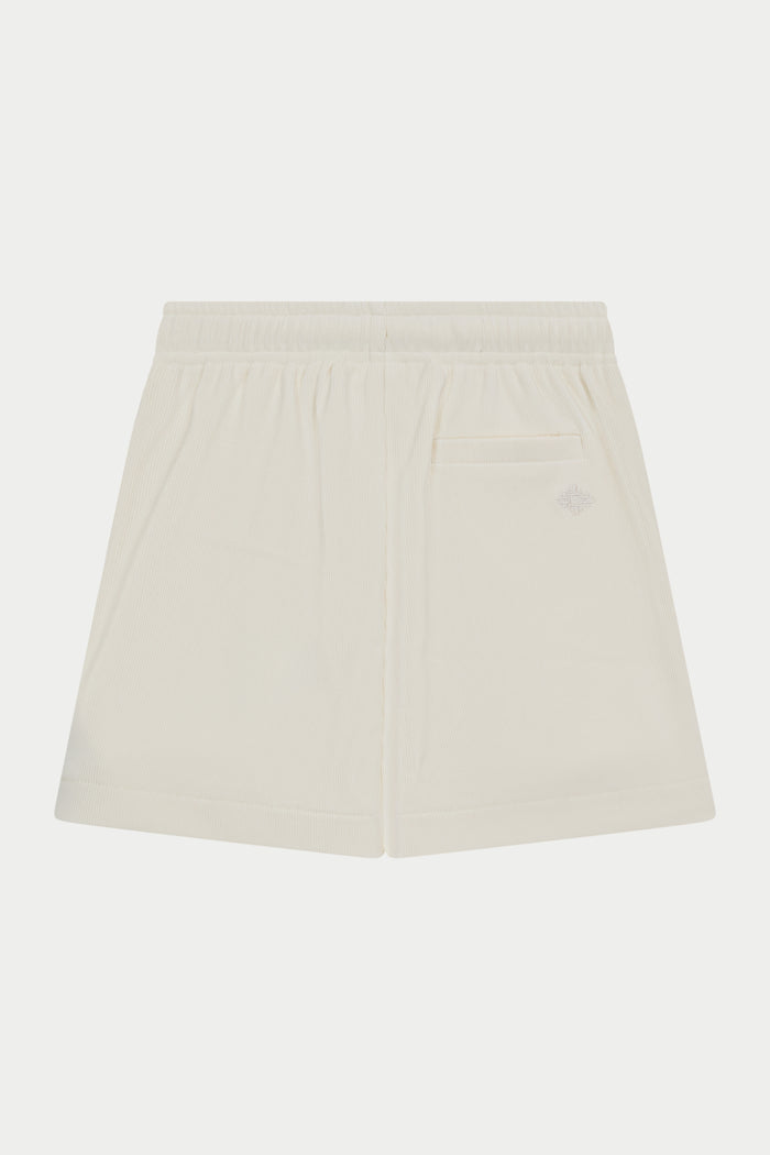 JUNIOR RIBBED SHORTS - STONE