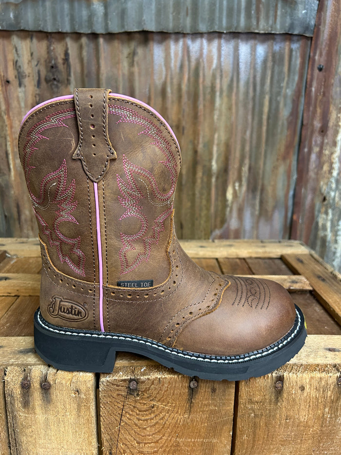 Justin Wanette Steel Toe Work Boot