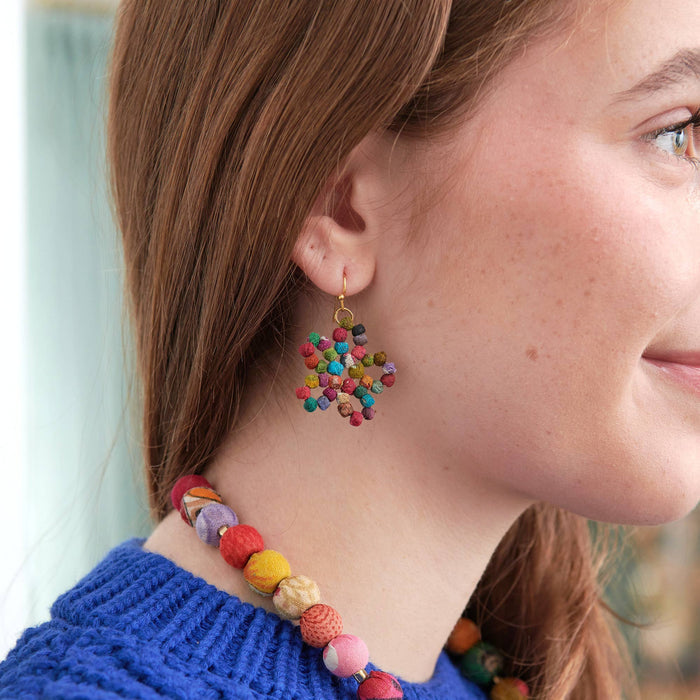 Kantha Milieu Fleur Earrings