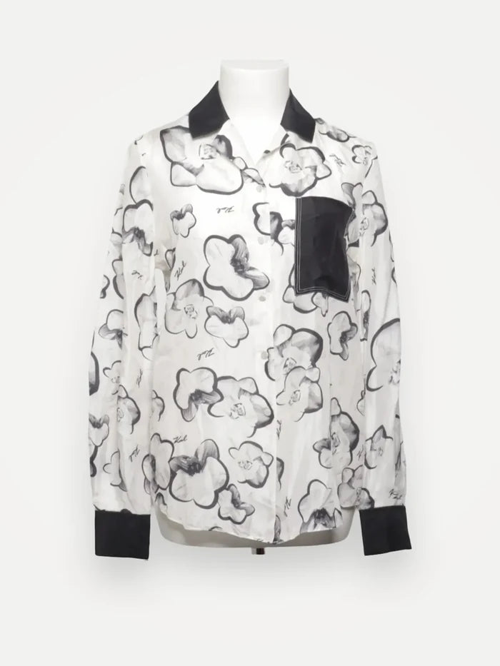 Karl Lagerfeld-sidenblus