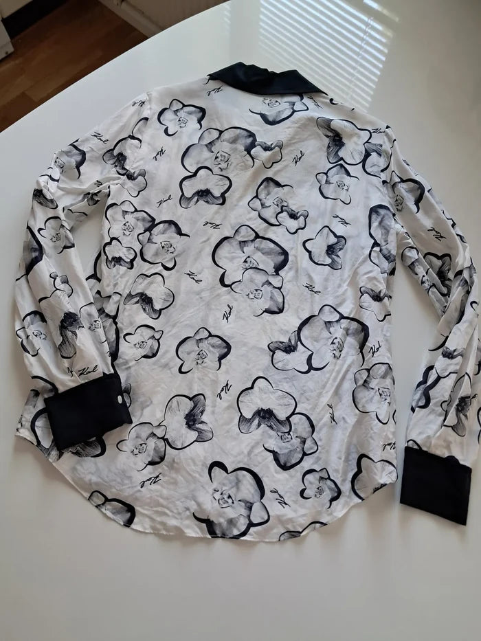 Karl Lagerfeld-sidenblus