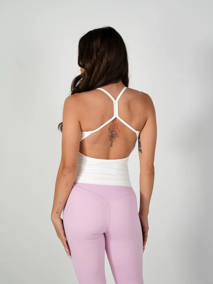 Kendall Racer Back Classic White
