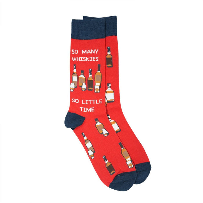 Men’s Luxury Bamboo Socks – Soft, Breathable & Stylish Everyday Comfort - SO MANY WHISKY RED - Heritage Of Scotland -