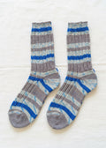Wool Fair Isle Socks | Brown Royal Ecru