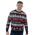 Mens Novelty Light Up Knitted True Christmas Spirit Jumper L