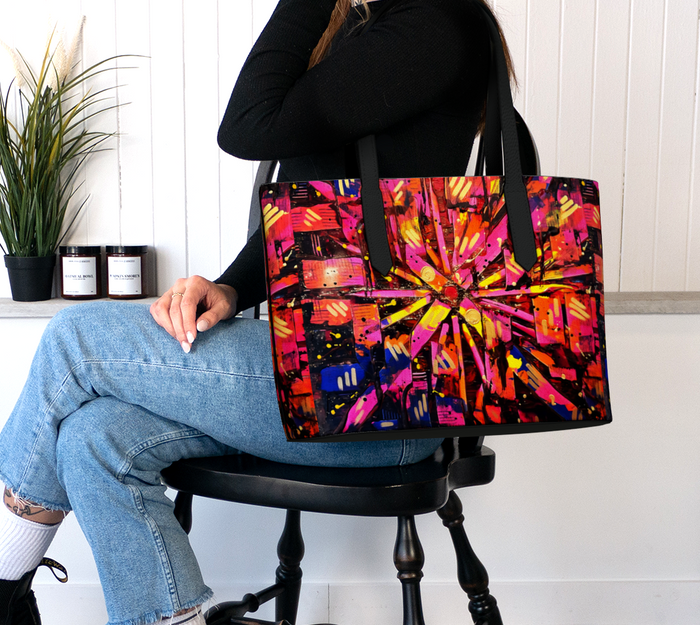 "Mercy" Vegan Leather Tote