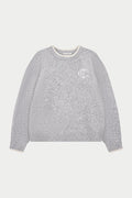 MONOGRAM KNITTED CREW - GREY