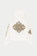 MOTION BLURRED EMBLEM HOODIE - KHAKI