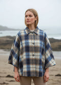 Mucros Blue Check Country Cape