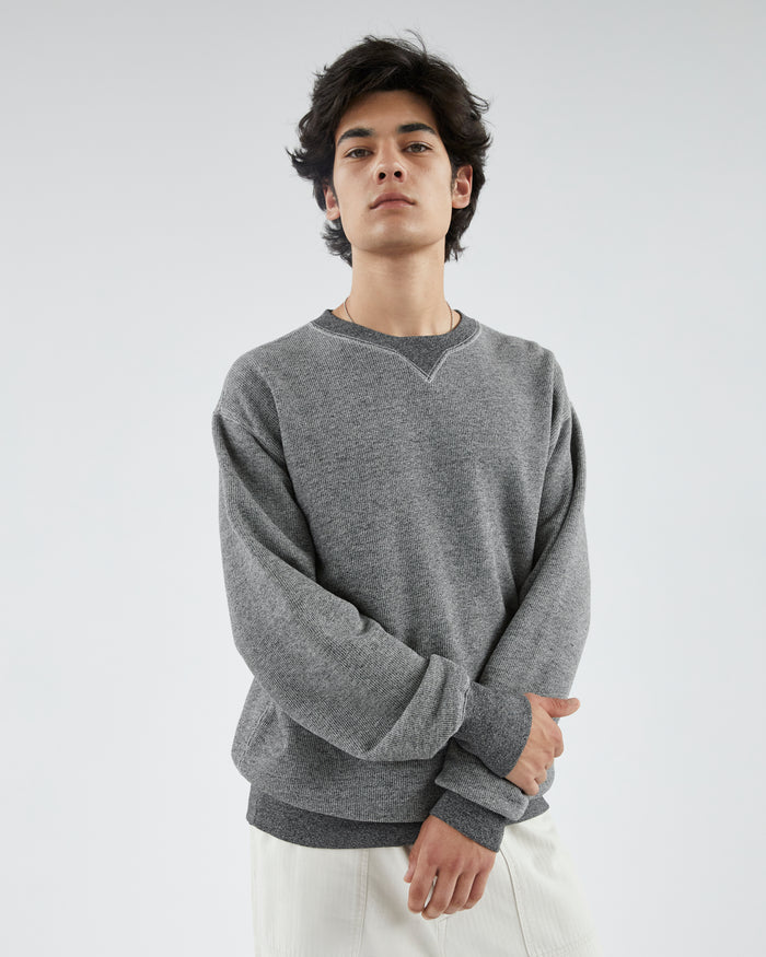 Multi-grain Crewneck Grey