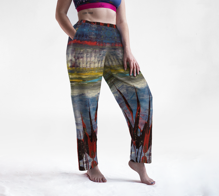 "Northern Reflections" Lounge Pants  (Blue, Pink, Purple)