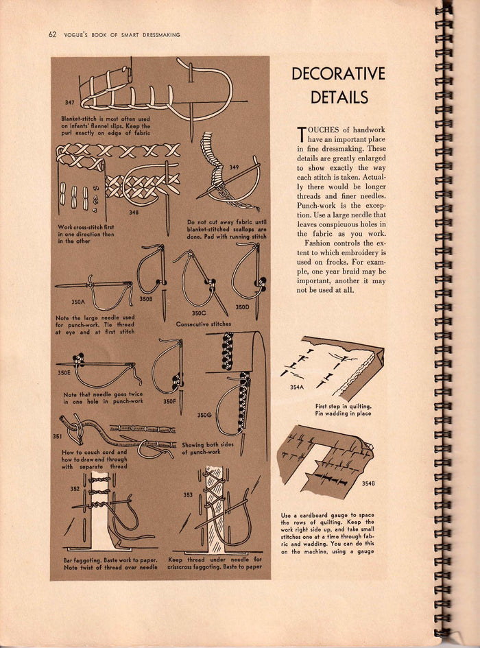 Original 1937 Vogue's Book of Smart Dressmaking