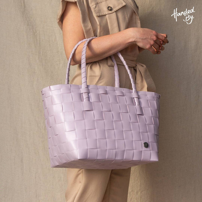 Paris Recycled Handwoven Tote Bag - Soft Lilac