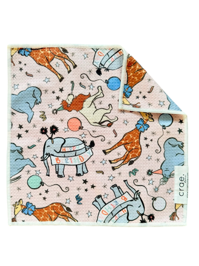 Party Animal: Double-Sided Washcloth