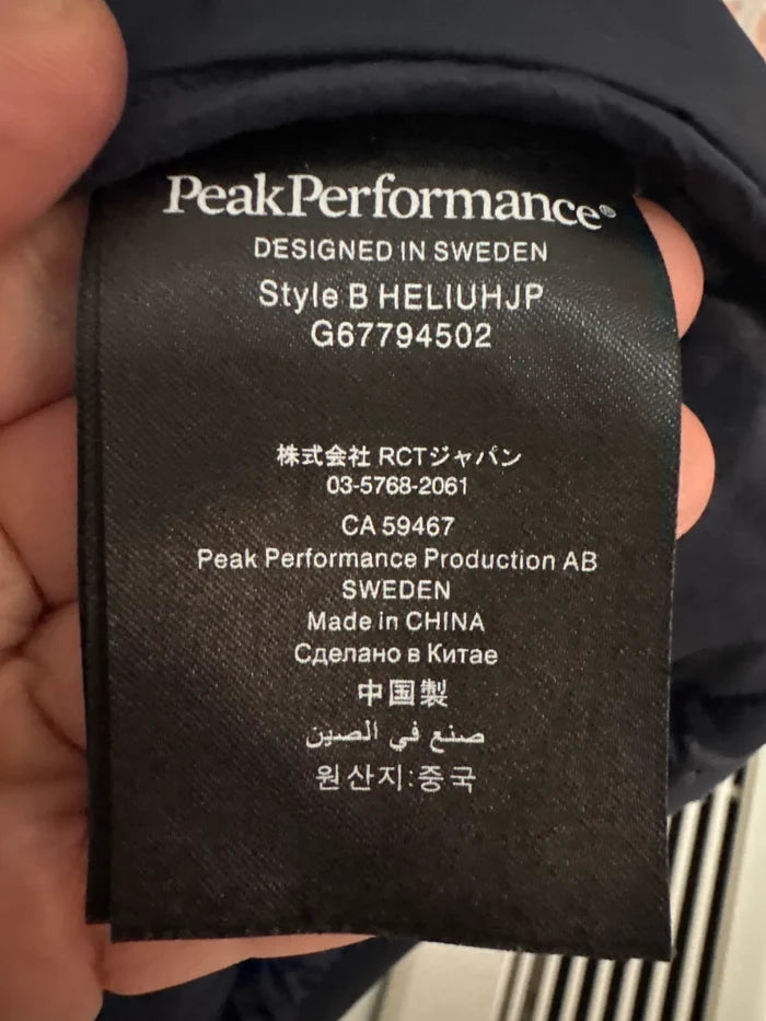 Peak Performance Style B Heliuhjp-dunjacka