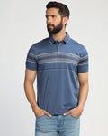 Polo Blue Topaz Stripe T-Shirt - Cetus