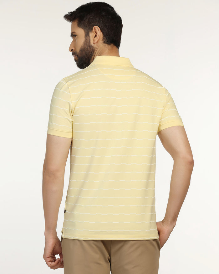 Polo Light Yellow Stripe T-Shirt - Sail