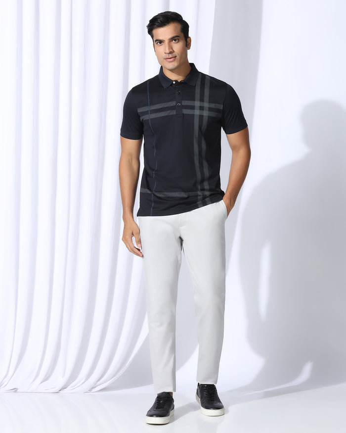 Polo Navy Printed T-Shirt - Saddy