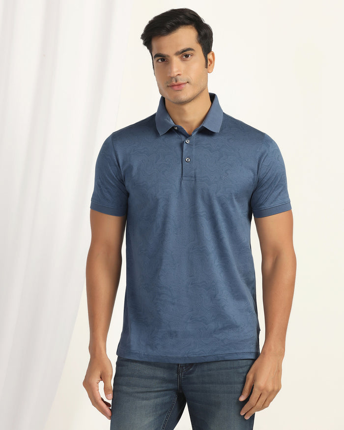 Polo Navy Printed T-Shirt - Trip