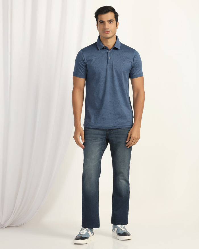 Polo Navy Printed T-Shirt - Trip