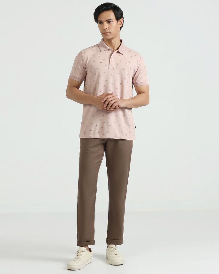 Polo Pink Printed T-Shirt - Sonic