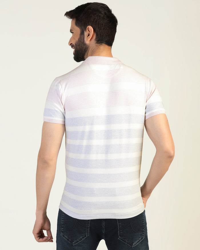 Polo Pink Stripe T-Shirt - Scorpius