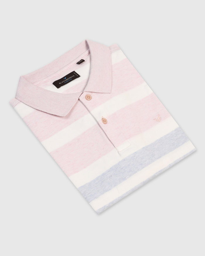 Polo Pink Stripe T-Shirt - Scorpius