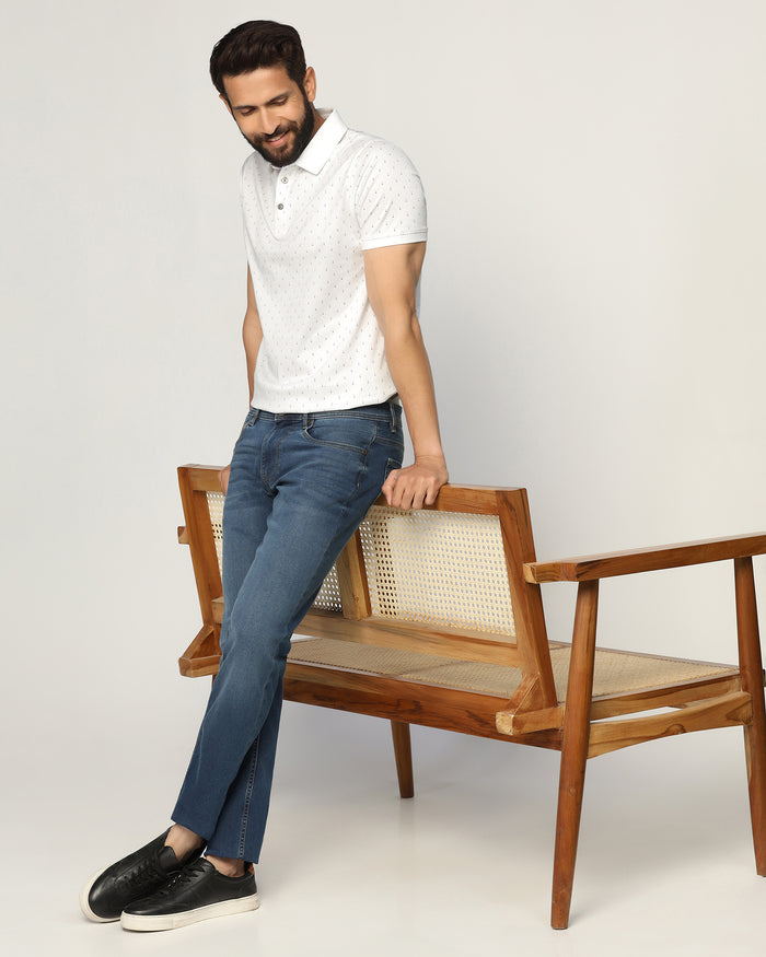 Polo White Printed T-Shirt - Hala