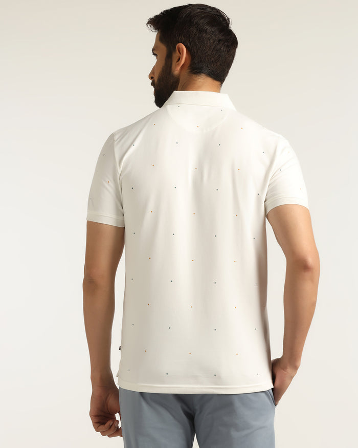 Polo White Printed T-Shirt - Wembley