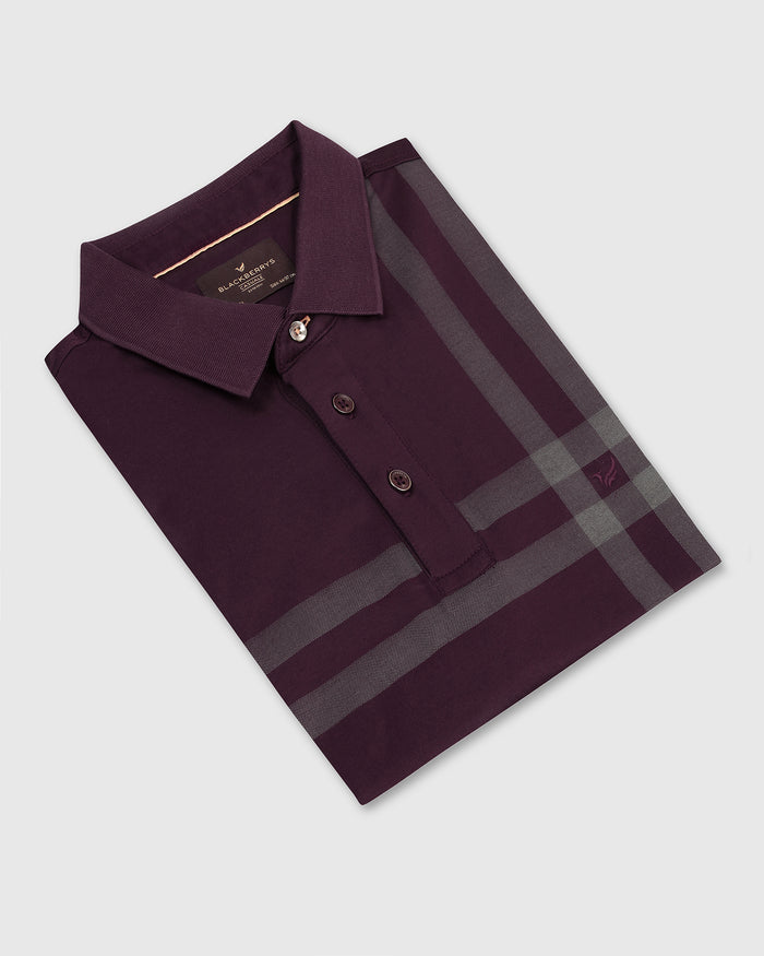 Polo Wine Printed T-Shirt - Saddy