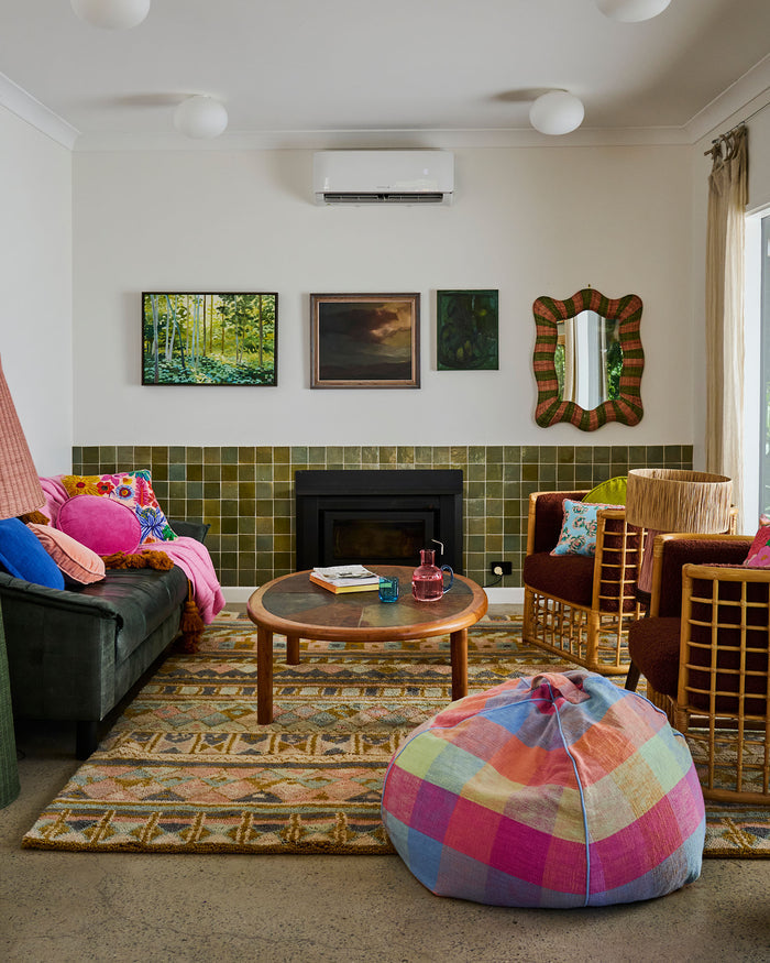 Ponza Tartan Woven Beanbag