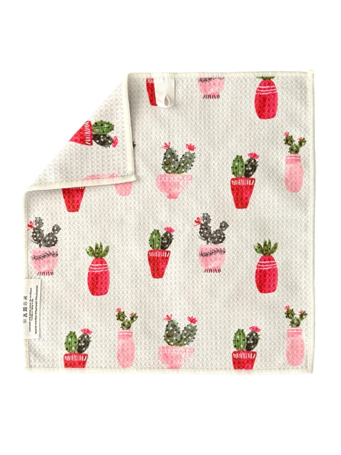 Pots Of Prickles: Double-Sided Washcloth
