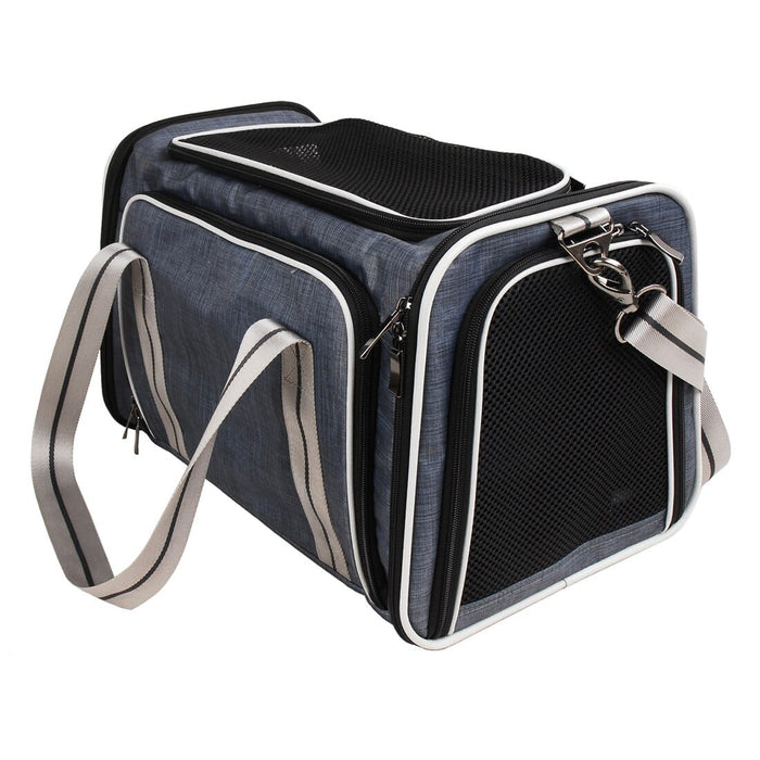Premium Pet Carrier Expandable Playpen Travel Bag Accessory S