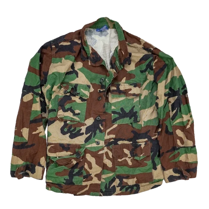 Propper Woodland BDU Ripstop Shirt with Back Print - Large Regular - Army & Outdoors - Field Shirts