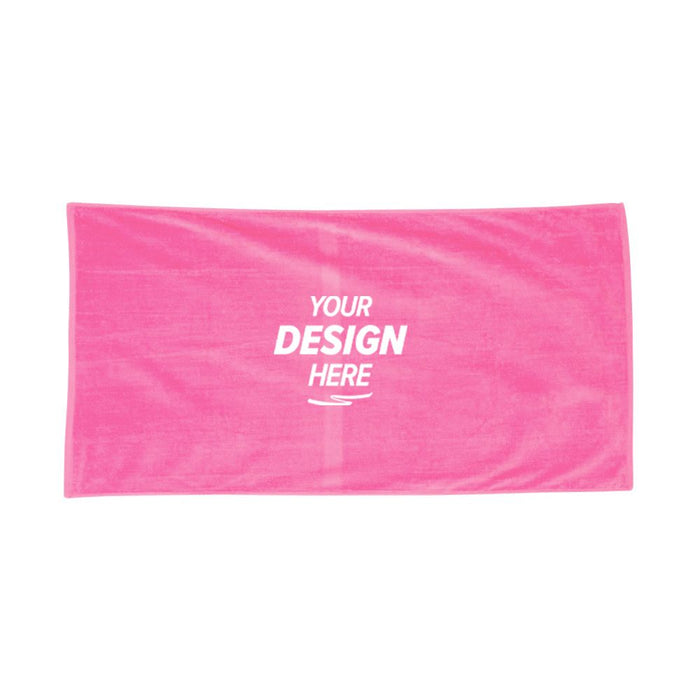 Q-Tees Velour Beach Towel