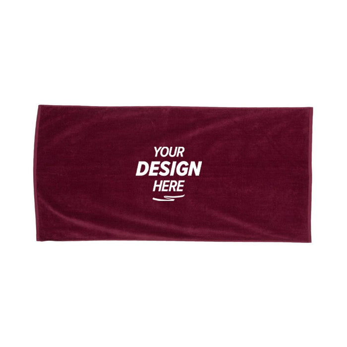 Q-Tees Velour Beach Towel