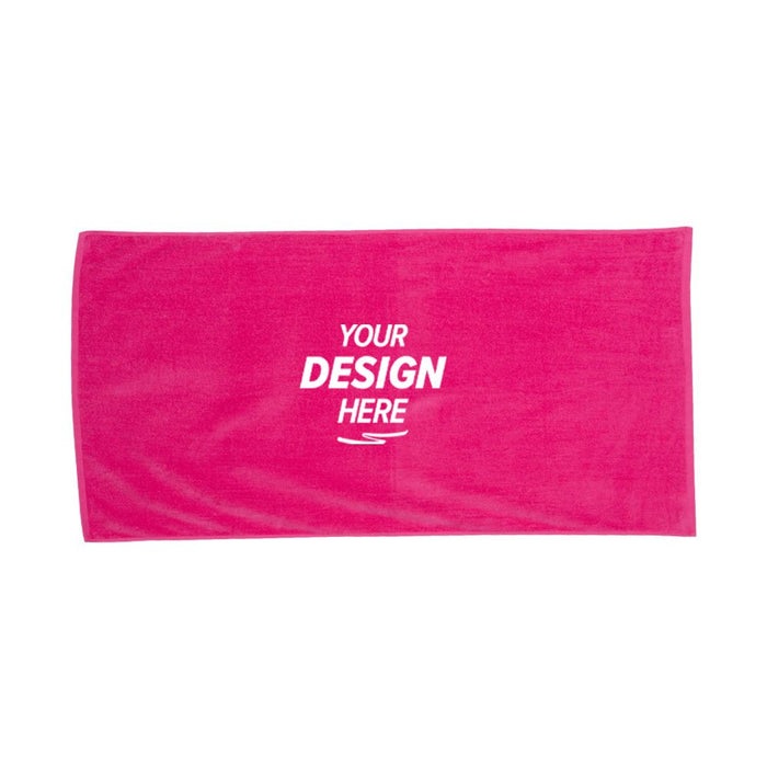 Q-Tees Velour Beach Towel
