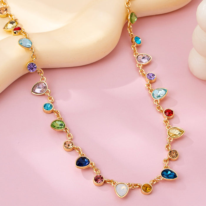Rainbow Gemstone Necklace 80N92832