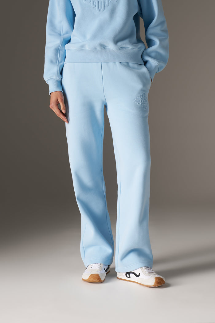 RAISED EMBLEM JOGGERS - POWDER BLUE