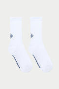 REVERSE EMBLEM COPYRIGHT SOCKS - WHITE NAVY