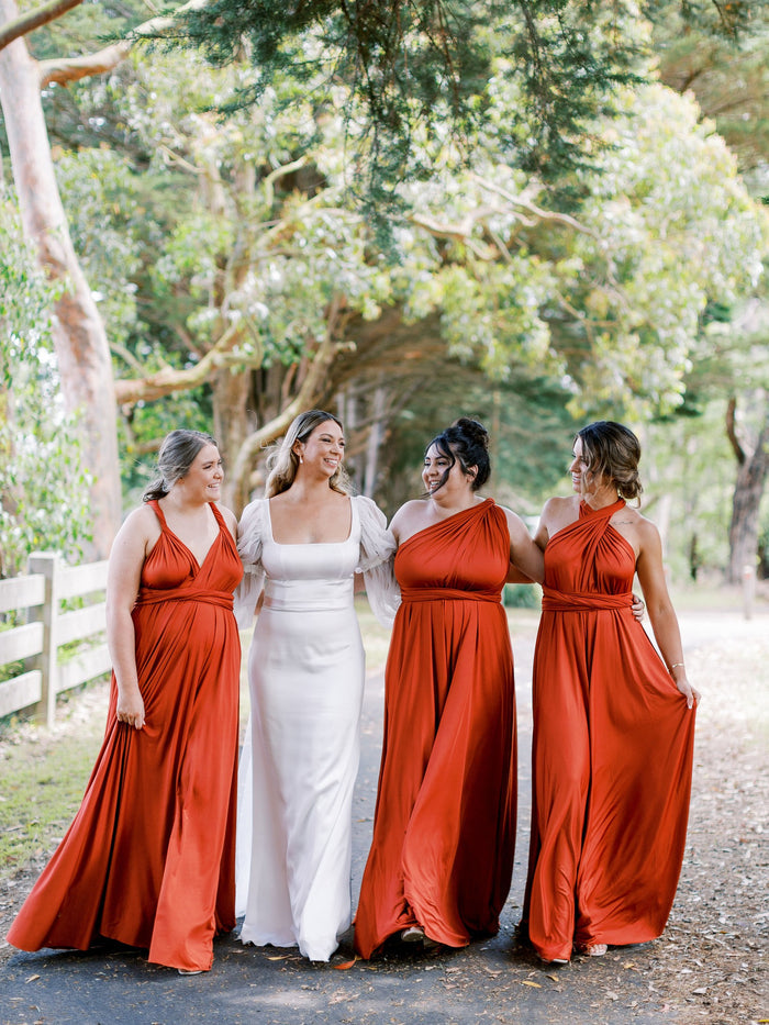 Infinity Multiway Bridesmaid Dresses Australia Rust Classic Infinity Gown