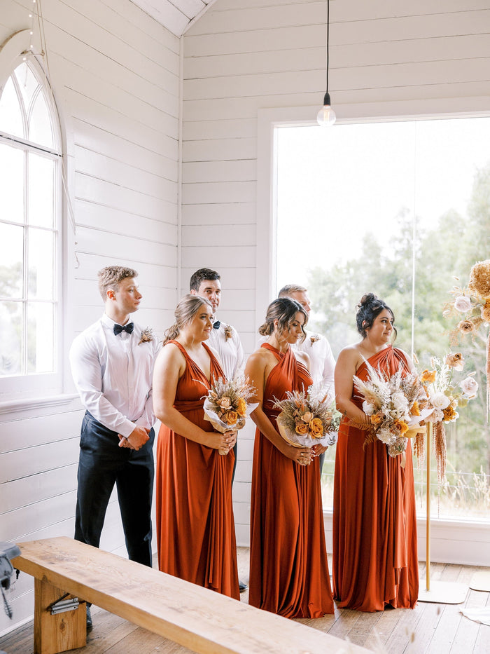 Infinity Multiway Bridesmaid Dresses Australia Rust Classic Infinity Gown