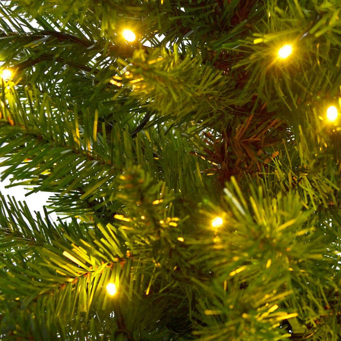 Set Of 2 4ft Pre-lit Artificial Pine Pathway Christmas Trees