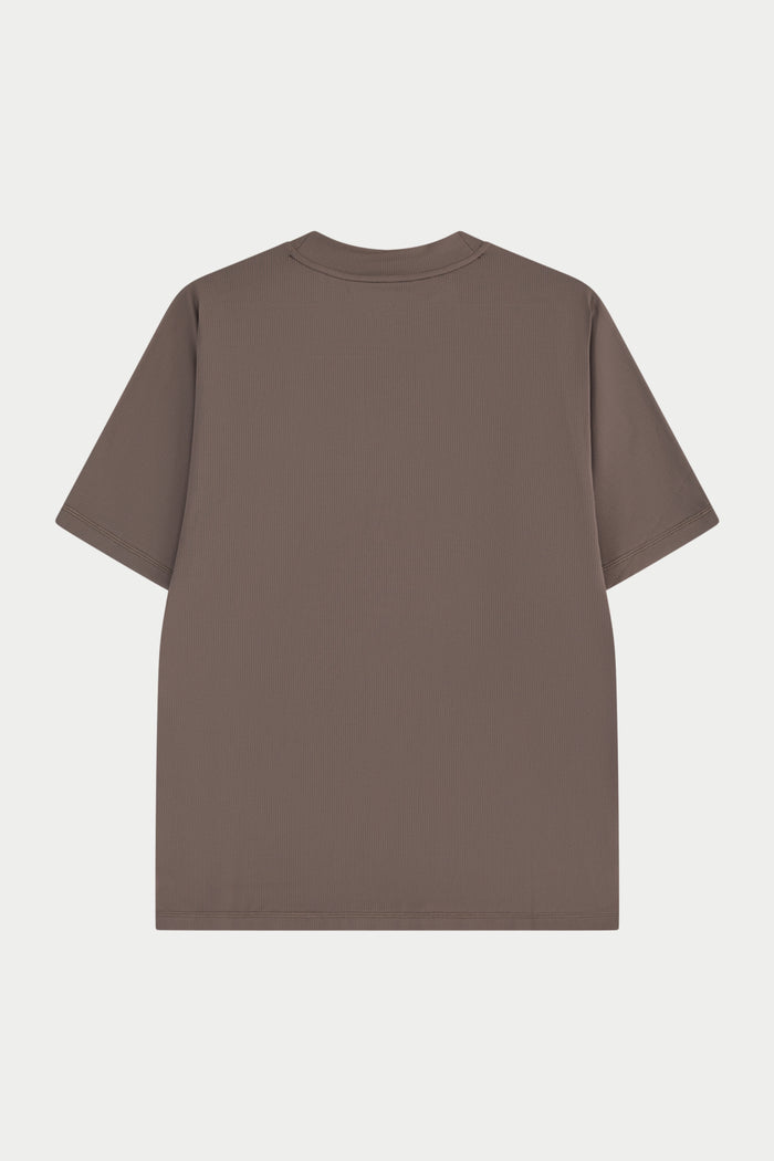 SHORT SLEEVE TRAINING TOP - BROWN