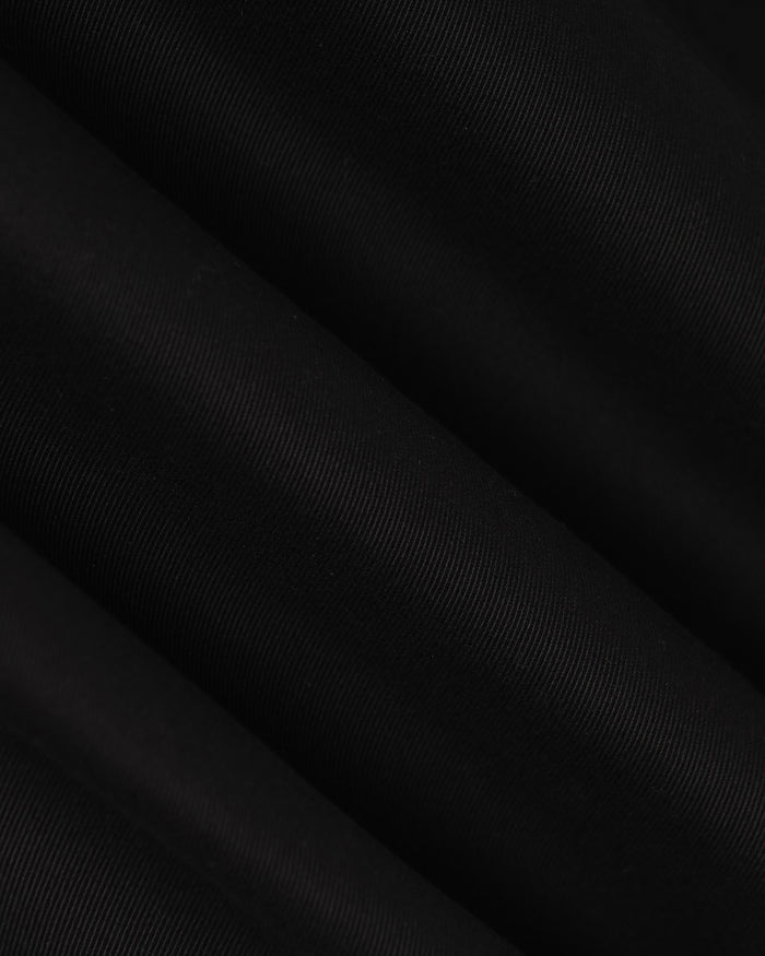 Sneaker Fit Casual Black Solid Khakis - Hudson