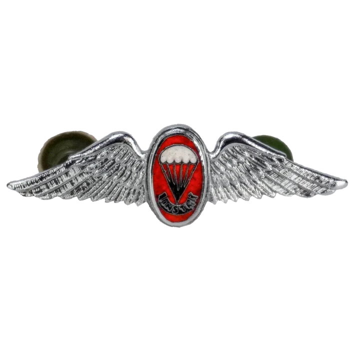 South African Defence Force Parachute Freefall Instructor Mess Dress Silver Badge - South African Army Surplus - Flags, Badges & Insignia